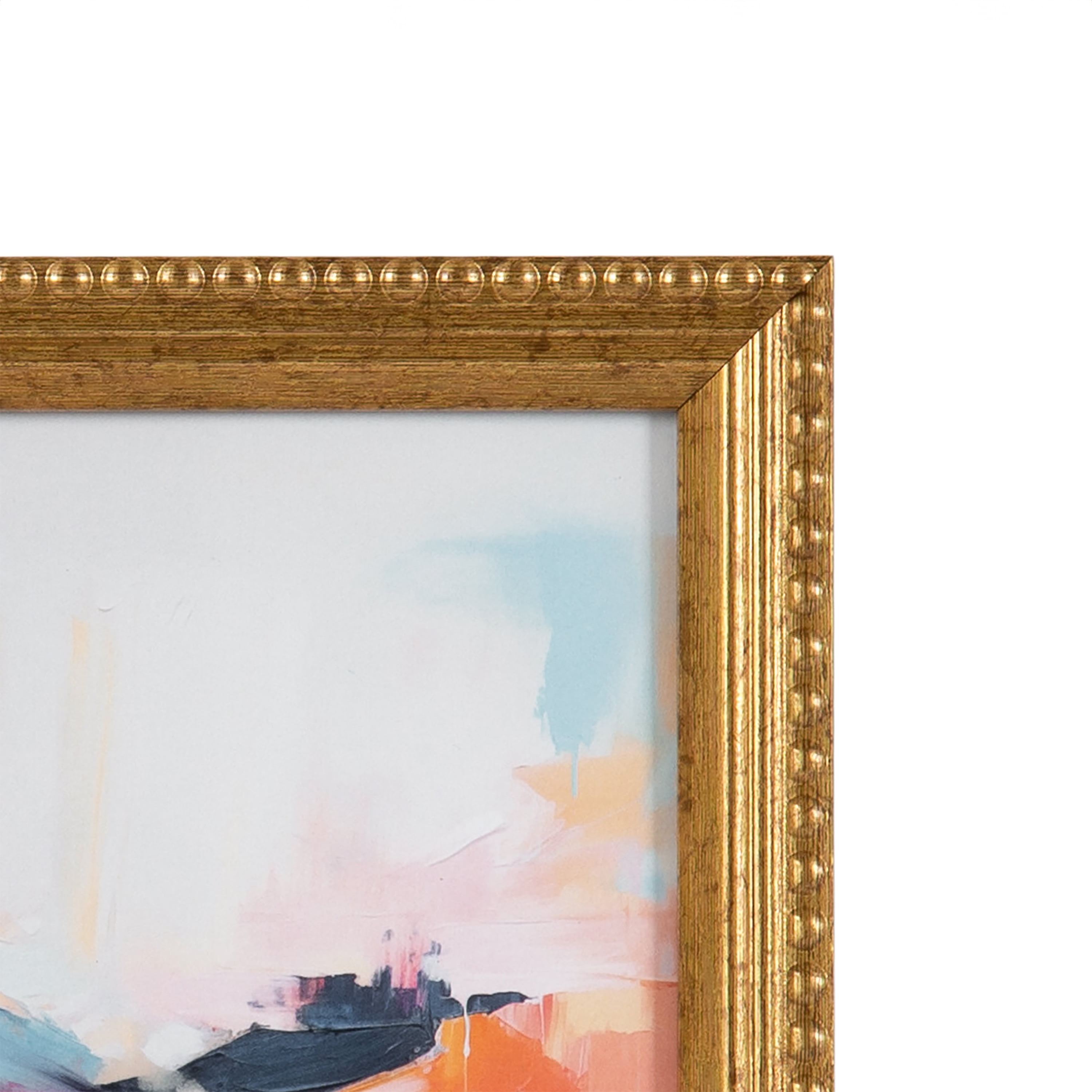 Cadre à photos vieil or perlé Salsita de 12,7 cm x 17,8 cm pour table SALSITA 5X7 GLD - FRENCH