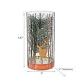 thumbnail image 2 of Led Cylinder Glass Stand Rosegold Pine Tree Large, 2 of 3