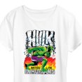 thumbnail image 3 of Marvel Hulk - Battles The Inhumans - Women's Short Sleeve Graphic T-Shirt, 3 of 5