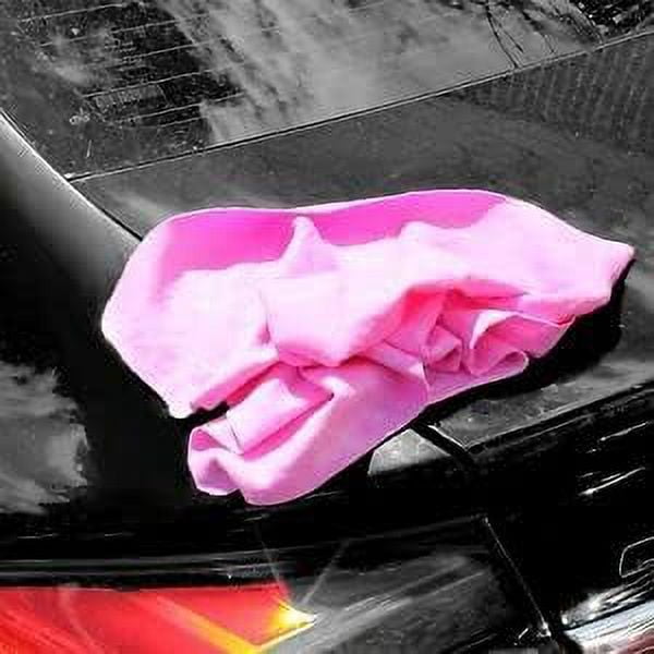 Microfiber Cleaning Supplies - for Kitchen Towels, Car Wash Polishing, Dish Towels, Dust Cloth, Cleaning Rags (24 PCS Pink)