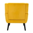 thumbnail image 4 of Modern Soft Velvet Material Ergonomics Accent Chair Living Room Chair Bedroom Chair Home Chair With Black Legs For Indoor Home, 4 of 12