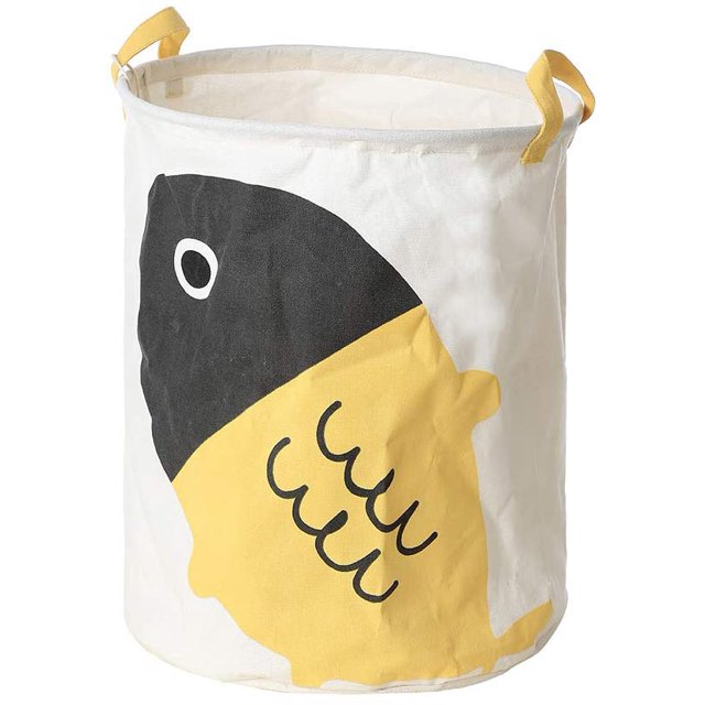 Ocean Series Foldable Basket Organizer, Large, Yellow