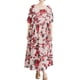 thumbnail image 1 of Vestido vintage para mujer Bolsillos con estampado floral Vestido de manga corta con cuello redon Romacci Vestido de mujer, 1 of 7