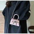 thumbnail image 3 of LHSHIDU Crossbody Bag for Women Girls Cute Candy-Colored Tote with Patent Leather Glitter Shoulder Bag Small Square Bag, 3 of 7