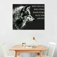 thumbnail image 3 of Nawypu Wolf Quotes Canvas Wall Art, Wolf Motivational Quotes Wall Art, Animal Wolf Art Poster, Wolf Wall Art for Office Decor, Wolf Picture Wall Decor for Man Cave, Animal Wolf Art Painting, 3 of 5