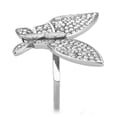 thumbnail image 4 of Luxe Jewelry Designs Women's Stainless Steel Butterfly Ring with AAA Grade Cubic Zirconia - Size 5, 4 of 4