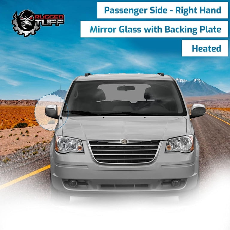 Passenger Side Mirror For Dodge Grand Caravan, Chrysler Town & Country, VW Routan – Heated, Right Side