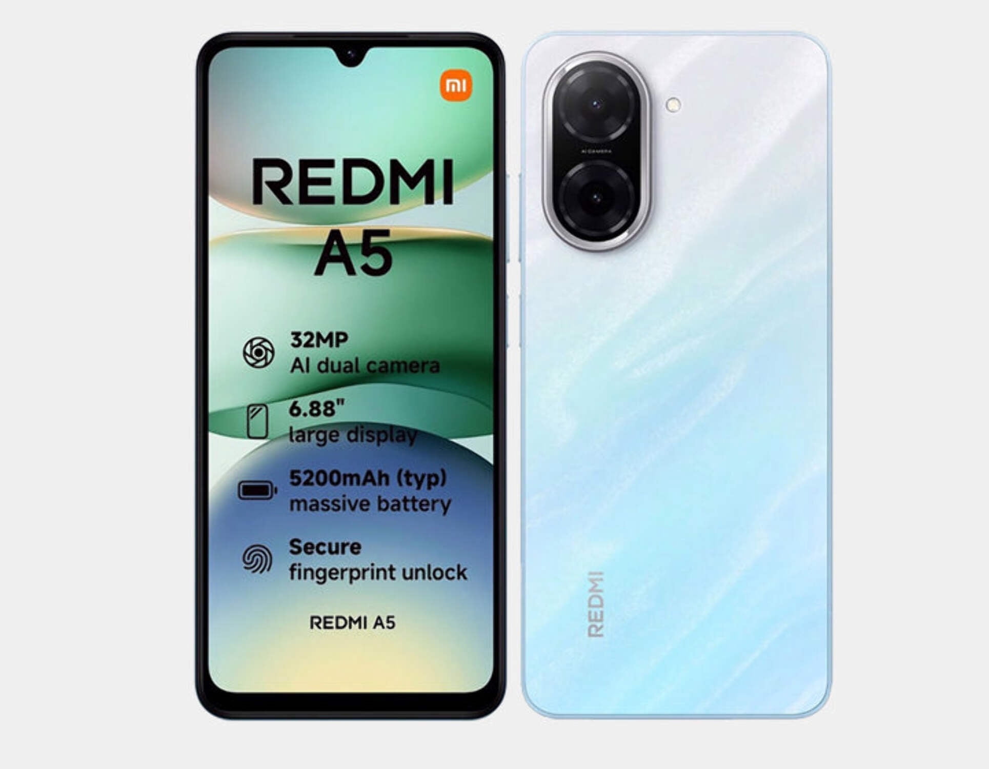Xiaomi Redmi A5 4G 128GB ROM 4GB RAM Dual SIM GSM Unlocked - Blue