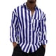 thumbnail image 1 of Men's Summer New Loose Print Long Sleeve Shirt Cardigan Beach ShirtXL, 1 of 5