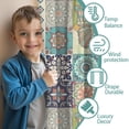 thumbnail image 3 of Blackout Kids Curtains,Boho Bohemia Flower Childrens Insulated Curtains Set Of 2,Bedroom Essentials,Toddler Room Decor 52"x63"(132x160cm), 3 of 4