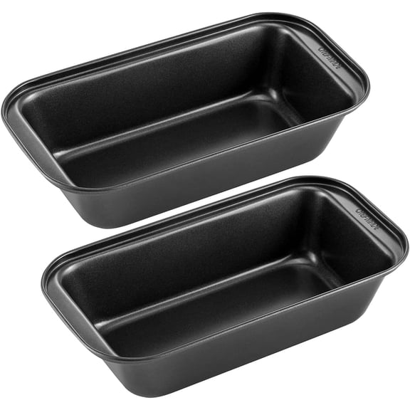 Bread Loaf Pan, Nonstick Meatloaf Medium Pan, 4.5" x 8.5", Set of 2