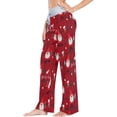 thumbnail image 2 of Women's Pajama Pants, Casual Pajama Bottoms Drawstring Lounge Pants Wide Leg, 2 of 7
