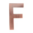 thumbnail image 1 of Architectural Mailboxes 3582AC-F 4 in. Brass Floating House Letter F, Antique Copper, 1 of 1