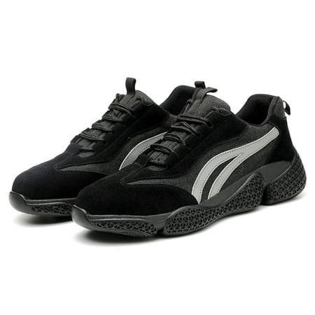 

Waterproof Leather Work Shoes for Men Steel Toe Safety Shoes Anti-pierce Work Sneakers Anti-slip Construction Shoes