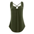 thumbnail image 3 of Cathalem Women Tank Tops Wireless Fabric Support Short Cami,Green XXL, 3 of 4