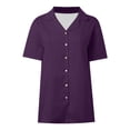 thumbnail image 5 of Blusa informal con botones y cuello de encaje para mujer: camisa elegante y versátil para el día a día, fácil de cuidar y lavable a máquina., 5 of 5
