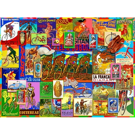 UPC: 0709786069071 | Willow Creek Press Golden Age of Cycling 1000-Piece Puzzle