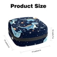 thumbnail image 2 of Starry Dinosaur Mini Plush Sanitary Napkin Pouch - Makeup Bag, Period Bags for School, Small Travel Toiletry Bag for Women - 4.7x6.6x6.6 in, 2 of 6