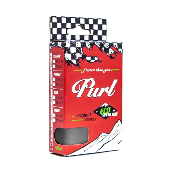 Purl Universal Black Graphite Ski and Snowboard Eco Friendly Wax