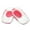 Red, variant on 1 Pair Silicone Gel Heel Cups Pads Shoe Inserts Soft -slip Foot Pain Insoles Cushion Foot Care for Women and Men