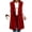 Red, variant on Xaqiouau Women's Long Sleeveless Trench Coat Lapel Collar Open Front Vest Jacket Casual Button Down Lightweight Duster Waistcoat Outerwear with Pockets