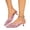Pink, variant on Mfakffe Mary Jane Shoes for Women Comfortable Pointed Toe Casual Outdoor Fashion Cut Out Shoes Slip on Versatile Low Kitten Heel Shoes Red 10 Wide(EU:43)