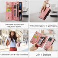 thumbnail image 4 of Wallet Case Compatible With Iphone 14 Pro Max/14 Pro, Pu Leather Detachable Magnetic Flip Case With Wrist Strap, 4 of 5