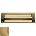 thumbnail image 4 of Baldwin 0015.050 Open Magazine Size Letter Box Plate, Satin Brass and Black, 4 of 7
