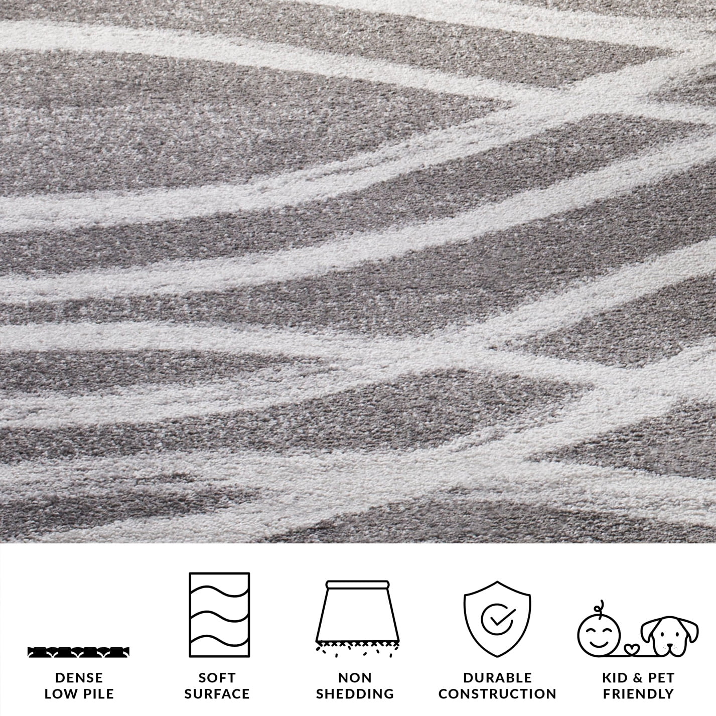 Safavieh Adirondack Isidor Geometric Swirls Area Rug, Charcoal/Ivory, 4' x 6'