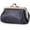 Black, variant on Genuine Leather Clutch Bag for Women Kiss Lock Wallet Retro Coin Purse Coin Organizer Cute Purse