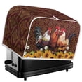 thumbnail image 5 of Yuyamidu Chicken Toaster Cover Dustproof Cover 2-Slice Bread Maker Machine Cover Wide Slot Kitchen Small Appliance Cover Sunflower Daisy Microwave Oven Dust Covers, 5 of 7