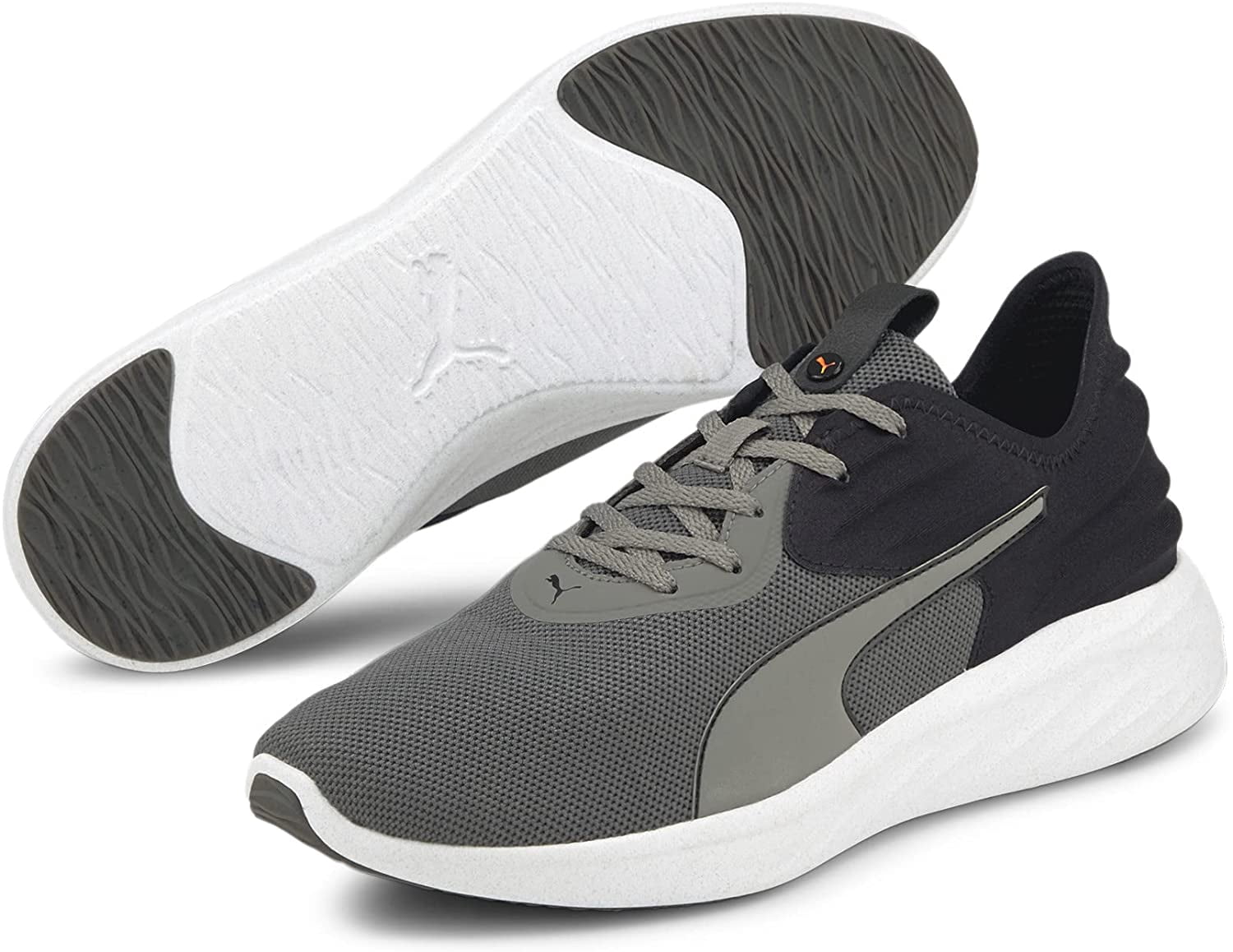 Men's Puma Better Foam Emerge 3D Castlerock-Black-Orange (195163 02) - 13
