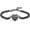 Black, variant on Always In My Heart - Heart Cremation Jewelry Urn Bracelet for Ashes Adjustable Memorial Urn Bangles for Human / Pet Ashes Keepsake Bangle
