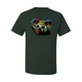thumbnail image 2 of Neon Technicolor Trippy Party Rainbow Koala | Mens Animal Lover Graphic T-Shirt, Forest Green, Large, 2 of 4