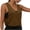 Brown, variant on Women's Sleeveless Workout Top Gym Activewear Crop Tank Top Open Side Shirt for Athletic Exercise Running Gray XXL(XXL)