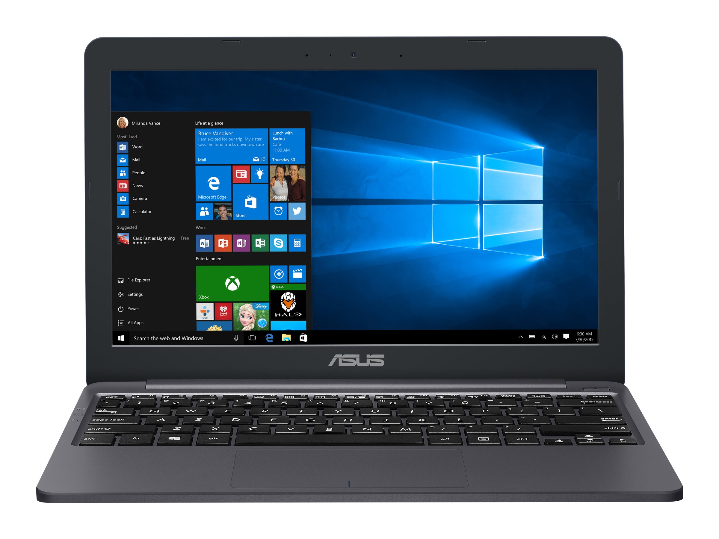 【良品】ASUS★2GB★240GB★CPU Celeron★win10 Lightweight ASUS Thin Laptop, 11.6