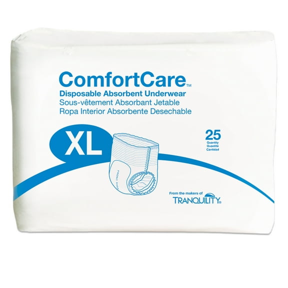 ComfortCare Disposable Absorbent Underwear, X-Large, Bag of 25