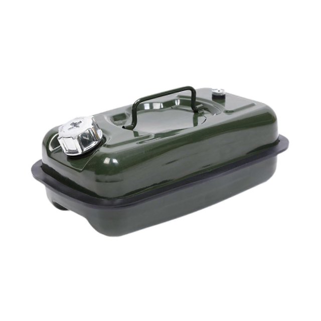 Motorcycle seat fuel tank, versatile stable liquid storage canister practical oil gasoline storage barrel, fuel container, 5L aluminum lid