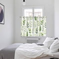 thumbnail image 3 of Sage Green Leaves Kitchen Curtains Window Panels, Summer Botanical Farmhouse Leaf Watercolor Insulated Window Treatment Curtain, Grommet Curtains for Bedroom/Living Room/Bathroom, 2 Piece 52"Wx72"L, 3 of 8