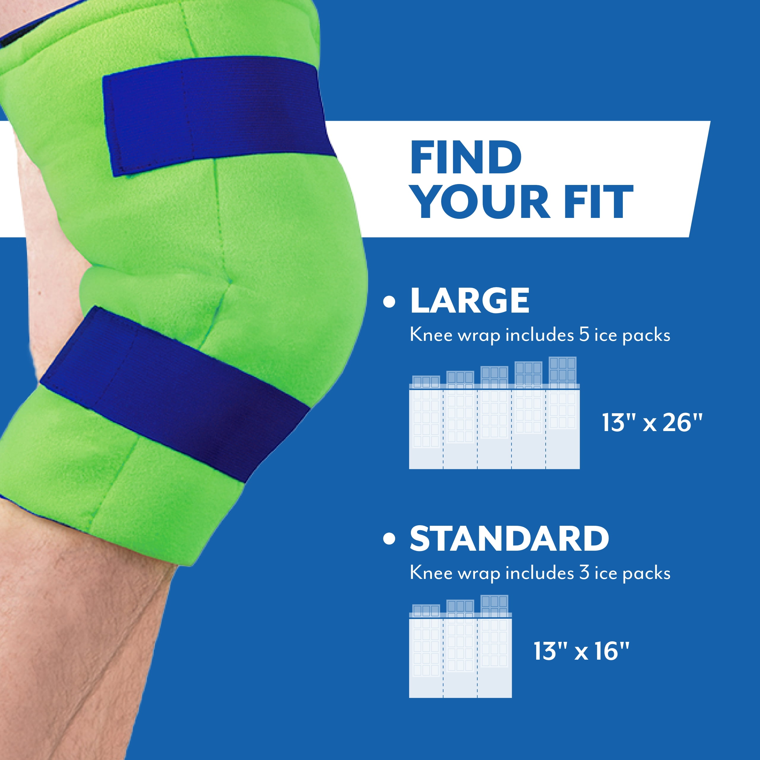 Brownmed 30104, Polar Ice™ Cold Therapy Wrap, Fleece, Large, 1/PK (691376_PK)