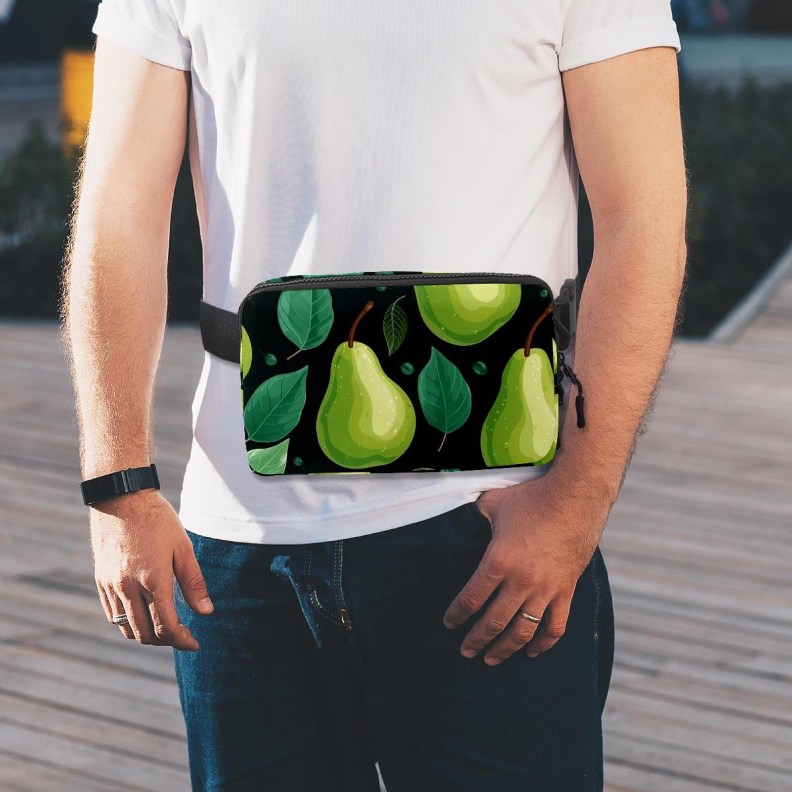 Pears Lightweight Adjustable Fanny Pack with Extension Strap - Unisex Waist Packs Crossbody Bag