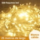 thumbnail image 1 of Serie de luces navideñas DOSYU DY-ICE500L-UL 25 Metros Blanco CÁLIDO 500 LEDs, 1 of 8