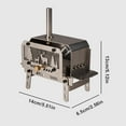 thumbnail image 2 of KGOTA Outdoor Firewood Stove with Chimney Wood Burning Stove Stainless Steel Camping Wood Stove for Outdoor Cooking Bbq, 2 of 10