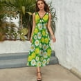 thumbnail image 4 of Floral Colorful Flower Art Sleeveless Dress Women's Summer Suit Dresses for Women 2025 Luxury Party Dress, 4 of 6