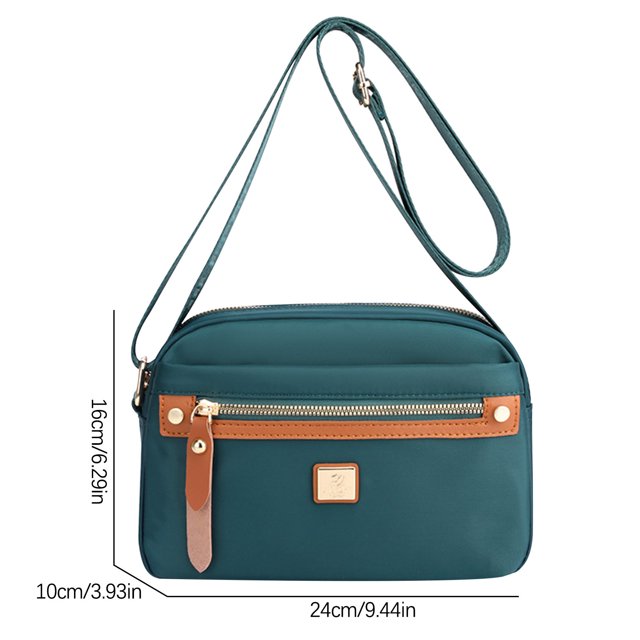 Bolsas Crossbody Grandes para Mujeres Bolsa Crossbody de Nylon, Bolsa Crossbody Ligera con Múltiples Bolsillos Y Tela de Nylon de Hombro Único, Adecuado para Mujeres Bolsas Crossbody de Nylon para Muj