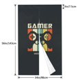 thumbnail image 3 of DouZhe Doorway Drape Split Curtains, Gamer Gamepad Joysticks Room Divider Privacy Door Curtains, 34" x 56", 3 of 7