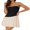 Yellow, variant on Rdhnmea Women Strapless Tube Top Mini Dress Off Shoulder Sleeveless Drop-Waist A Line Short Dress Summer Patchwork Dress