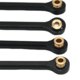 thumbnail image 4 of Juego de varils de tracción de aleación de aluminio de 4 Uds., actualización de repuesto para coche de control remoto 1/24, piezas de acces Negro Macarena tirador de dirección, 4 of 8