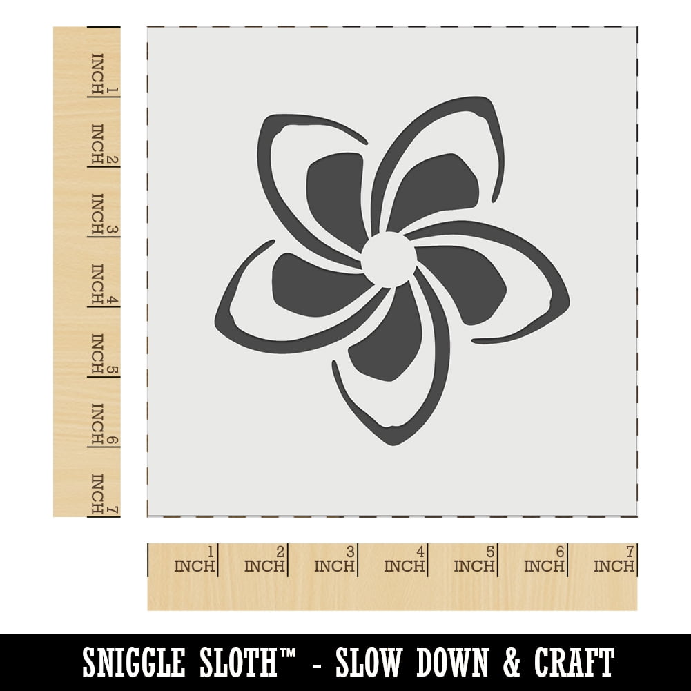 Stencil Plumeria Blossm Bordr 4in - 045285243001