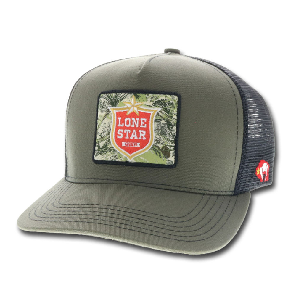 Hooey Lonestar Patch Cap Olive/Black 